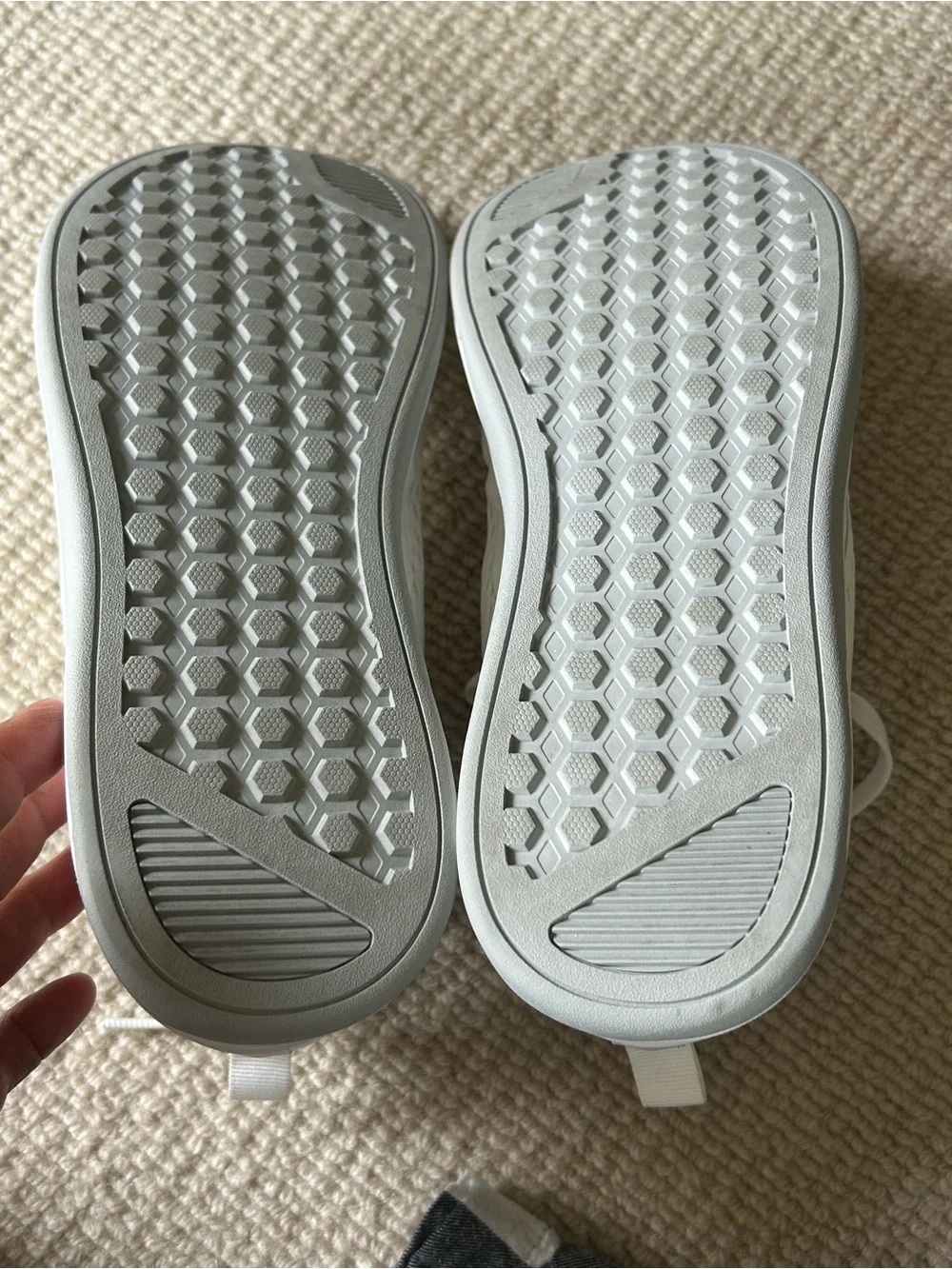 WHITIN White Athletic Sneakers with Light Gray Accents